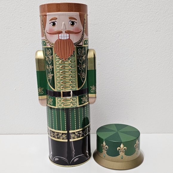 Green & Gold Nutcracker Metal Tin Canister - Picture 13 of 16